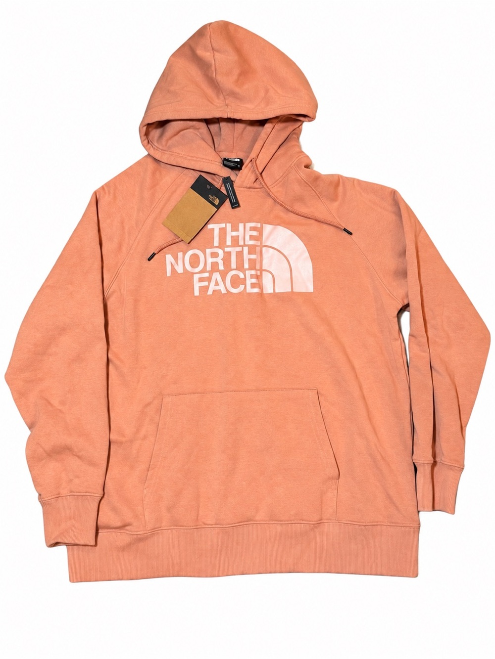 NWT The North Face Women’s XL Logo Pullover Hoodie Coral Peach
